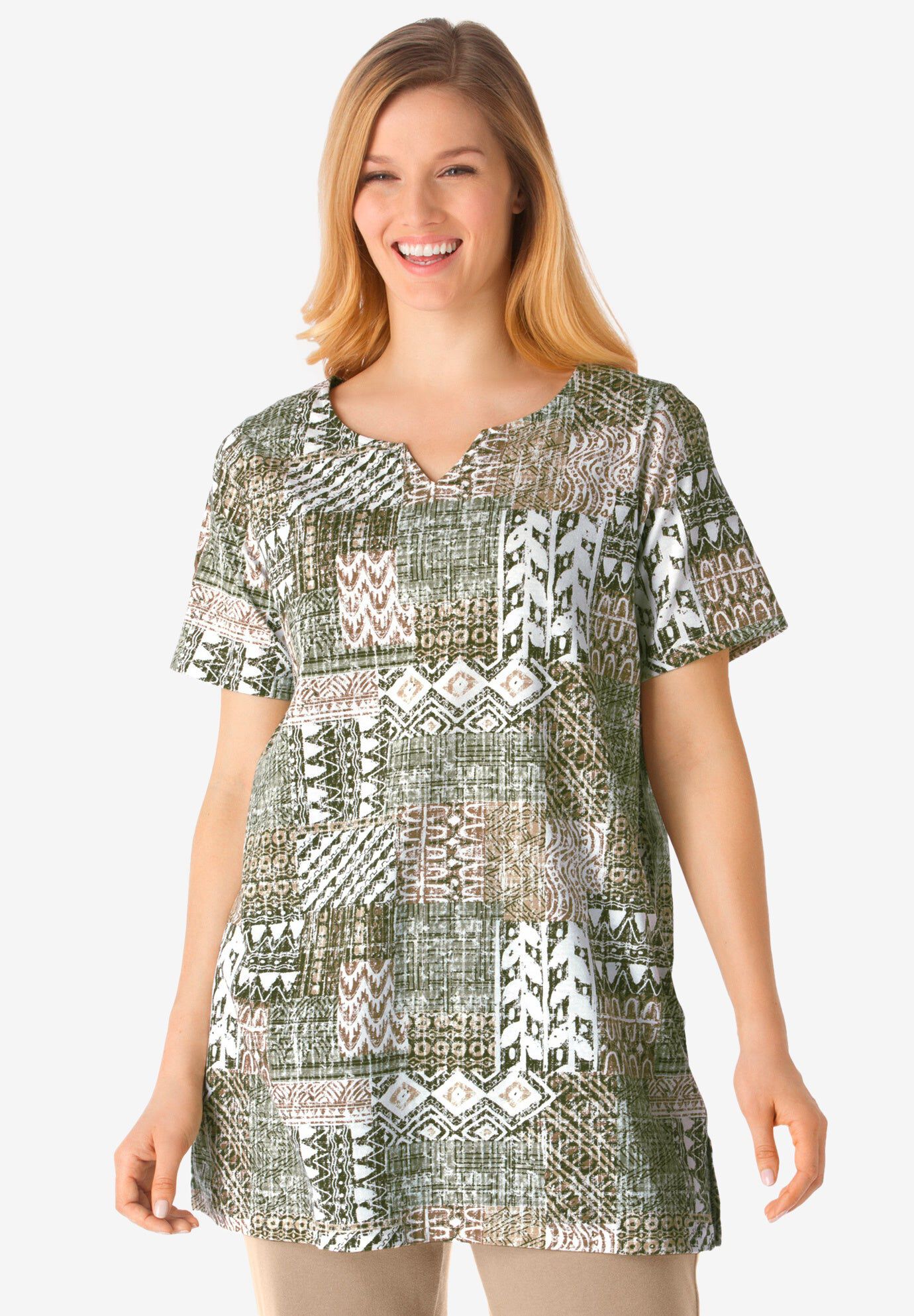 7-Day Notch-Neck Tunic