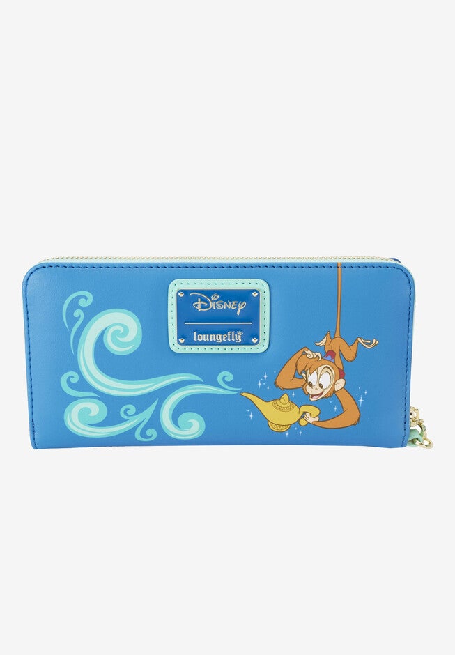 Loungefly X Disney Aladdin Jasmine Lentincular Zip Around Wallet Wristlet Wallet, , on-hover image number null