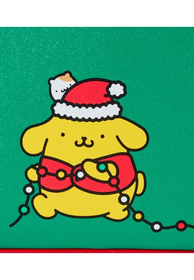 Loungefly x Sanrio Pompompurin Santa Hat Light Up Mini Backpack, RED, alternate image number 5