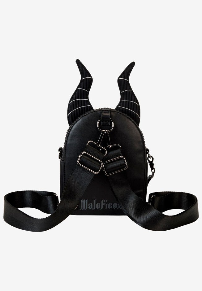 Loungefly x Disney Villains Maleficent Convertible Mini Backpack, BLACK, alternate image number null