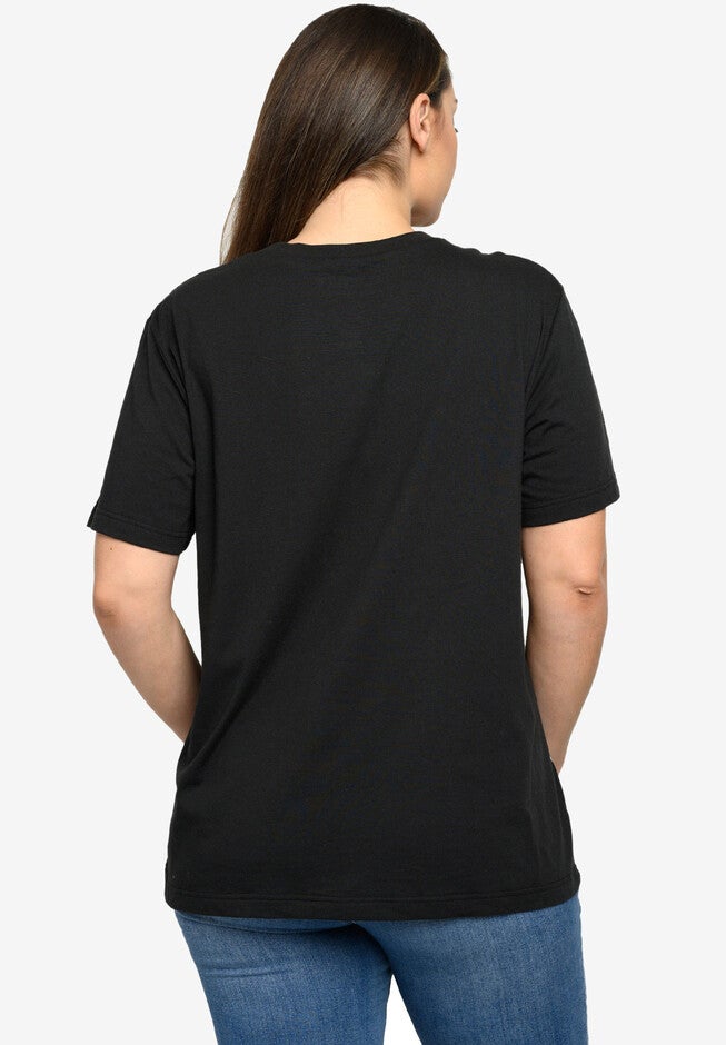 Disney Mickey Mouse T-Shirt Short Sleeve Side Leaning Black, , on-hover image number 1