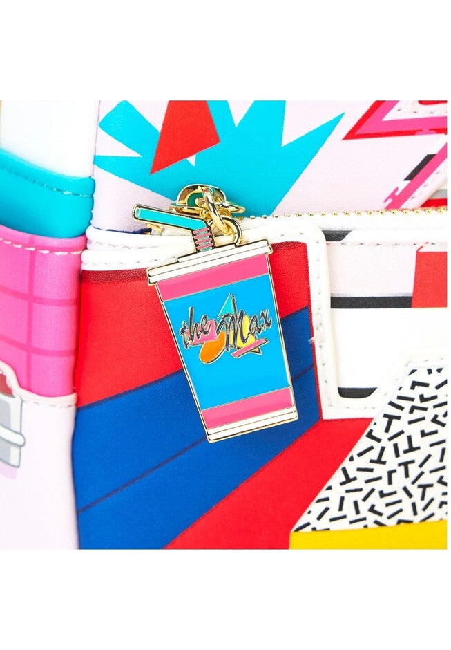 Loungefly x Saved By The Bell The Max Mini Backpack 90s Retro, RED, alternate image number null