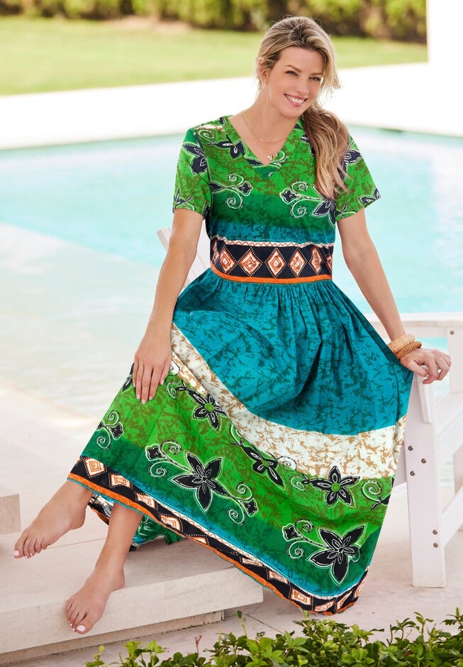 Long Crinkle Cotton Lounger, , alternate image number 2