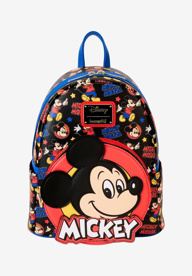 Loungefly x Disney Mickey And Friends Classic Mini Backpack, BLACK, hi-res image number null