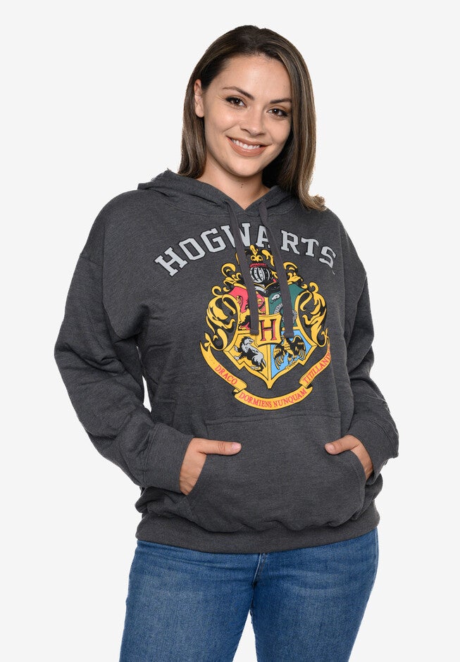 Harry Potter Hoodie Sweatshirt Hogwarts Crest Wizards, , alternate image number null