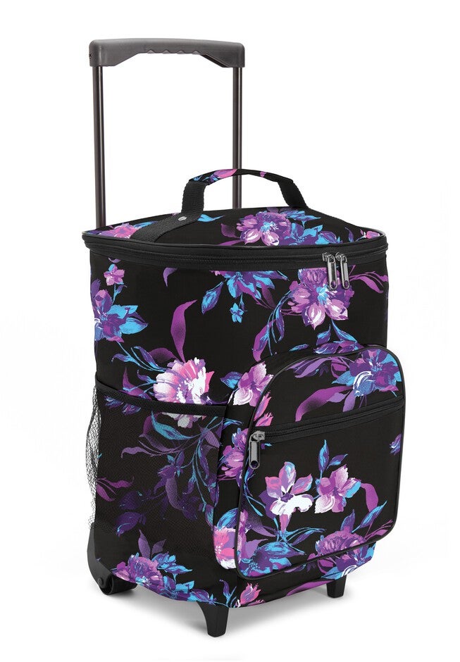 Weekender Trolley, BLACK FLORAL, alternate image number null