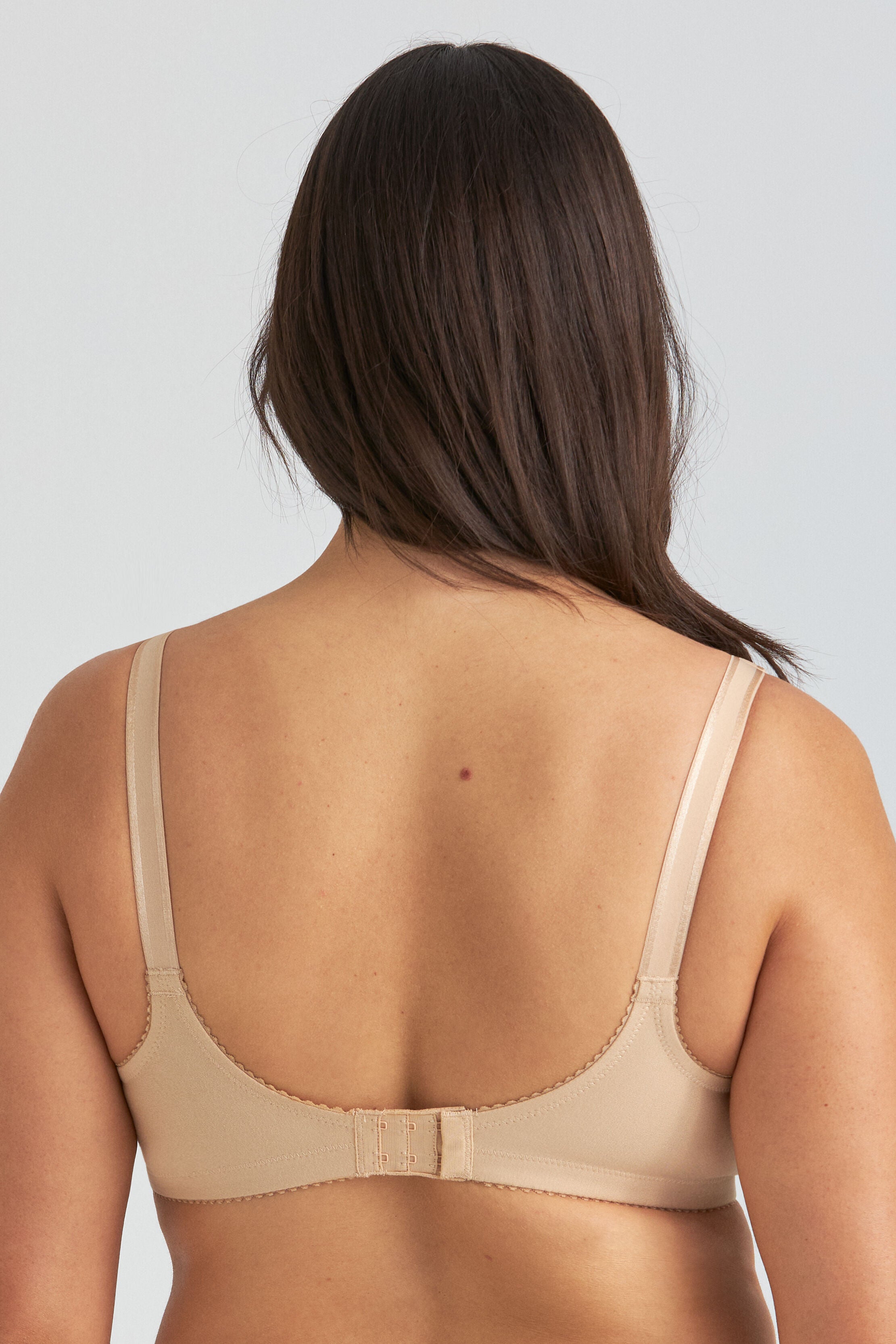 Cotton Dots bra, BEIGE, on-hover image number 1