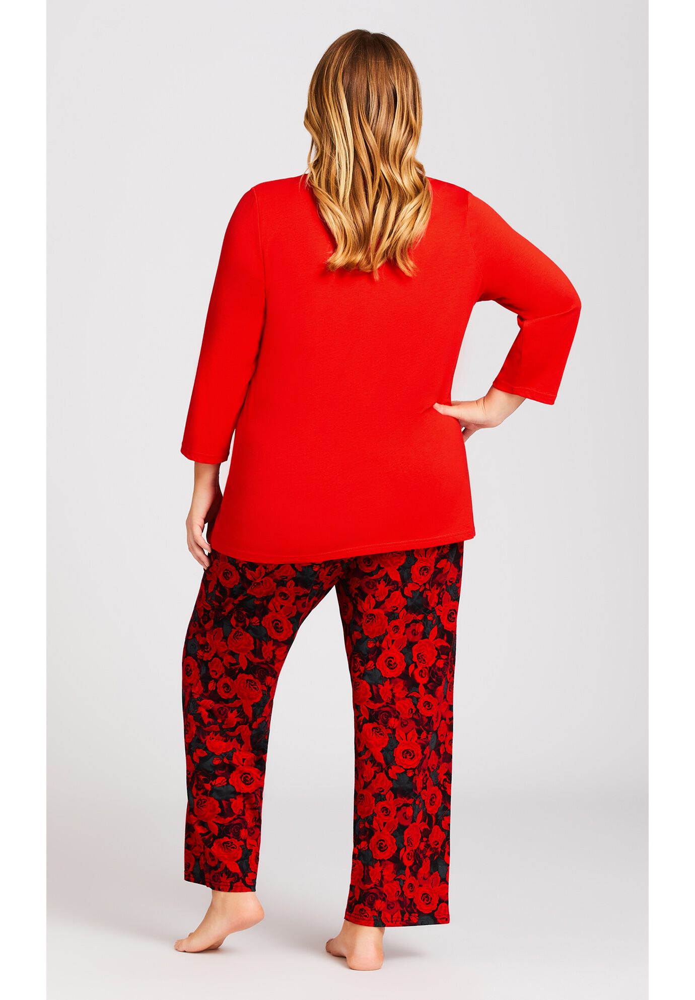 Slogan Sleep Top, RED, alternate image number 4