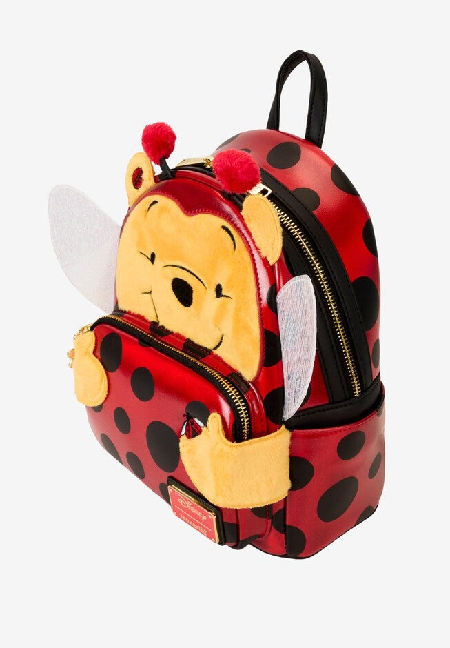 Loungefly x Disney Winnie The Pooh Ladybug Cosplay Mini Backpack, RED, alternate image number null