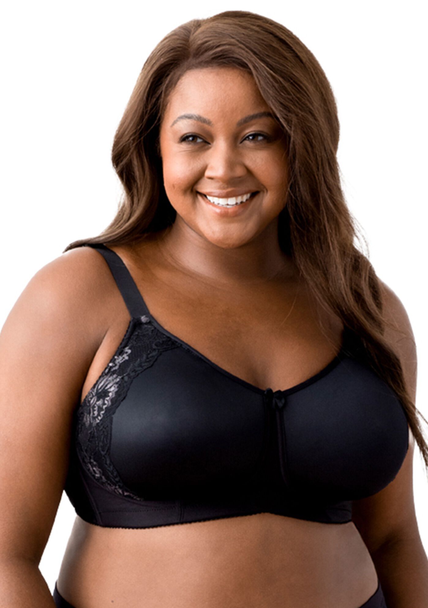 Fancy Smooth Curves Softcup Bra, BLACK, hi-res image number 0