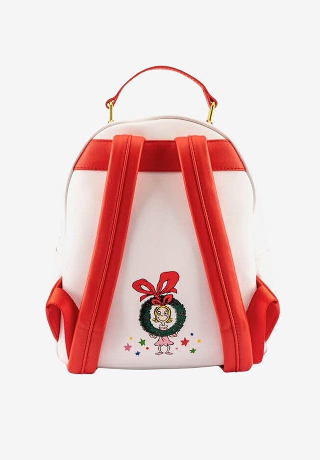 Loungefly x Dr. Seuss The Grinch Chimney Mini Backpack Christmas, WHITE, on-hover image number null