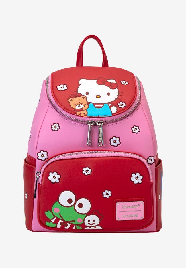 Loungefly x Sanrio Hello Kitty & Friends Mini Backpack Handbag Color Block, PINK, hi-res image number null