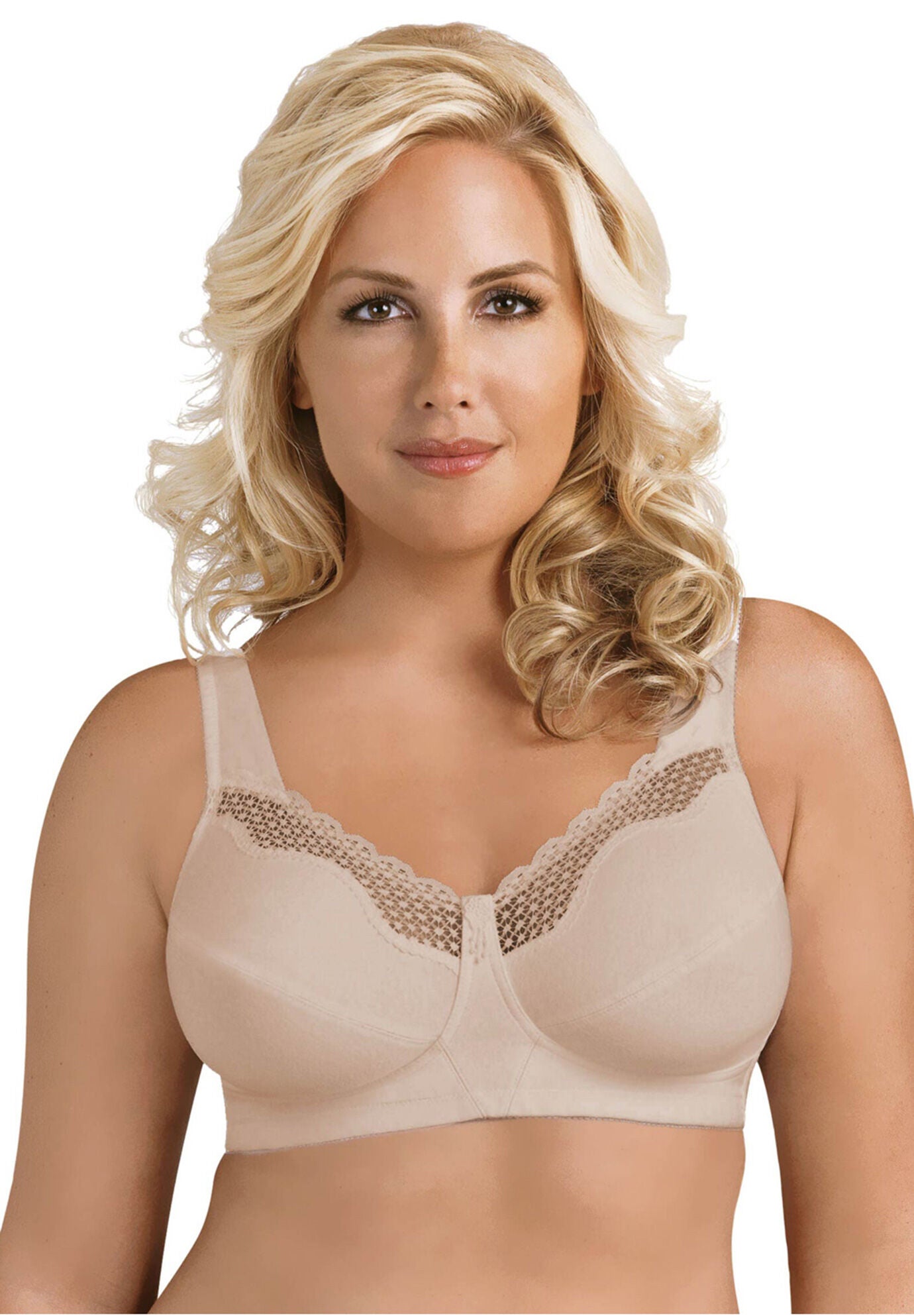 Fully&reg;&nbsp;Cotton Soft Cup Lace Bra, DAMASK, hi-res image number 0