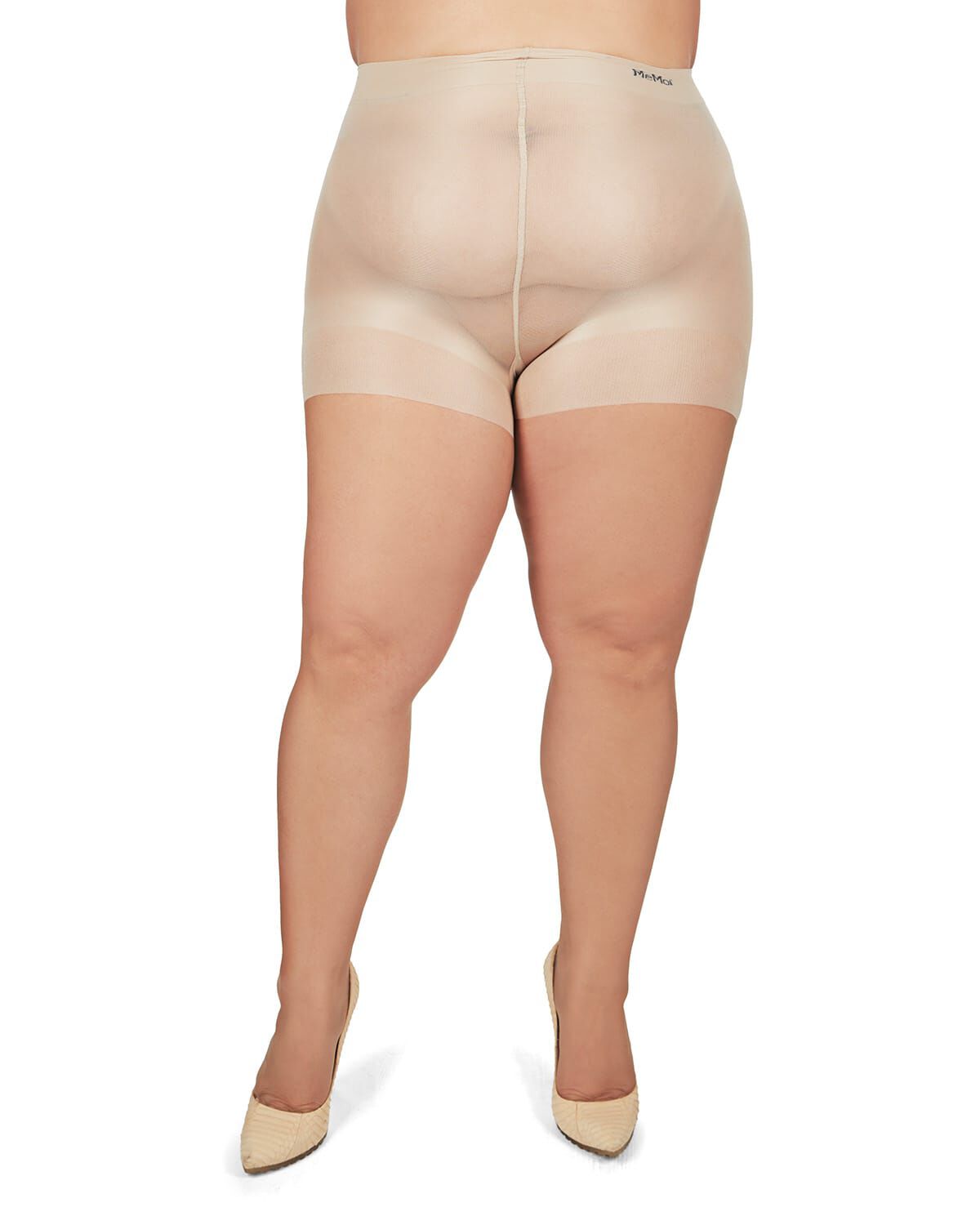 Plus Size Curvy Ultra Sheer Control Top Pantyhose, CITY BEIGE, alternate image number 1