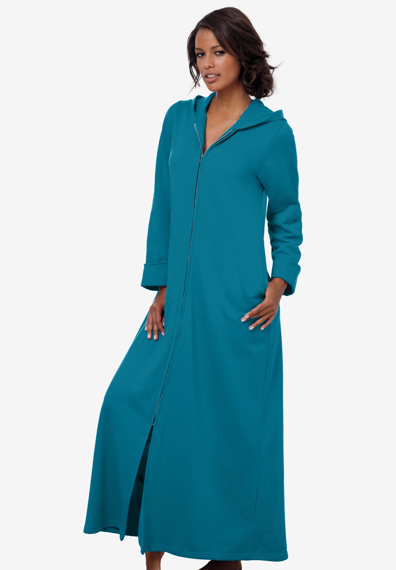 Long sweatshirt robe clearance