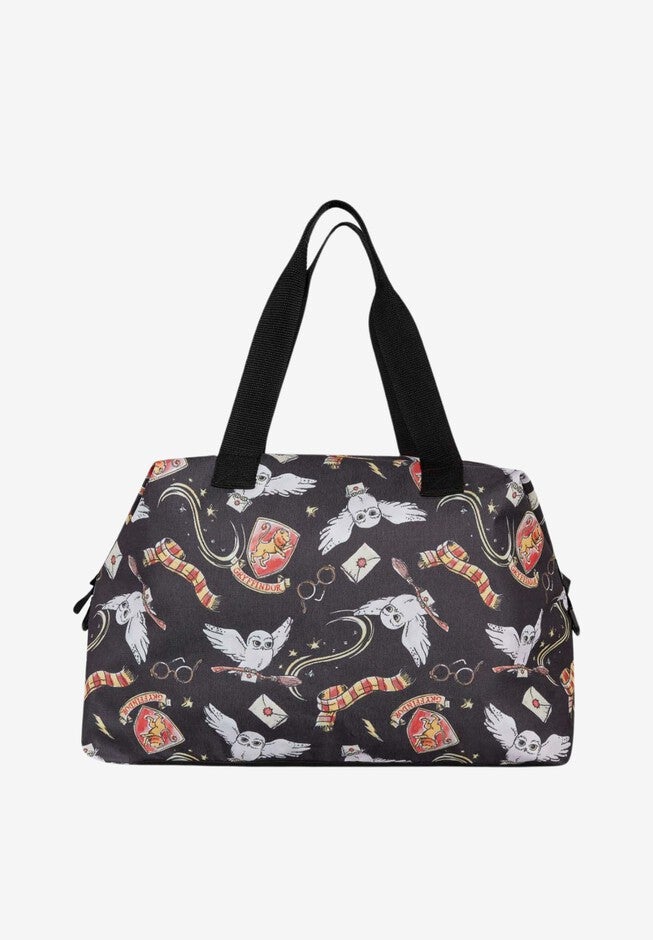 Harry Potter Weekender Duffel Bag Travel Carry-On Hedwig Gryffindor, , on-hover image number 1