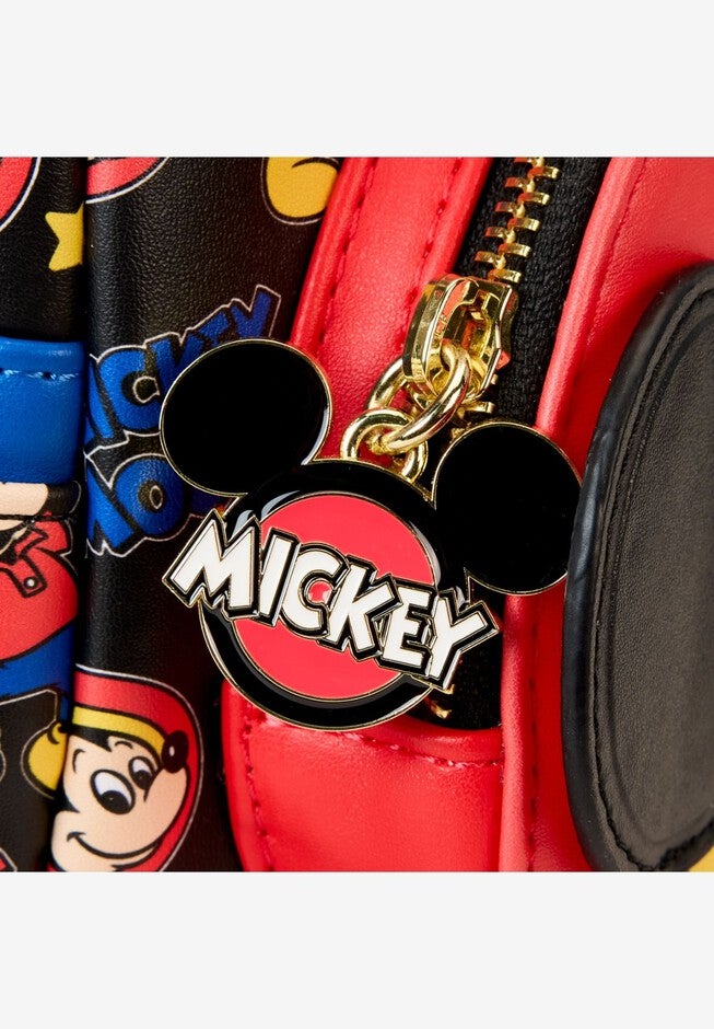 Loungefly x Disney Mickey And Friends Classic Mini Backpack, BLACK, alternate image number null