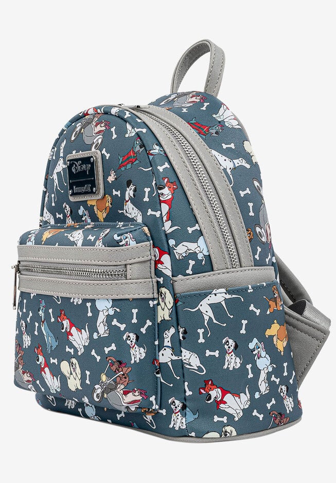 Loungefly x Disney Dogs Mini Backpack Handbag All-Over Print 101 Dalmatians, , alternate image number 2