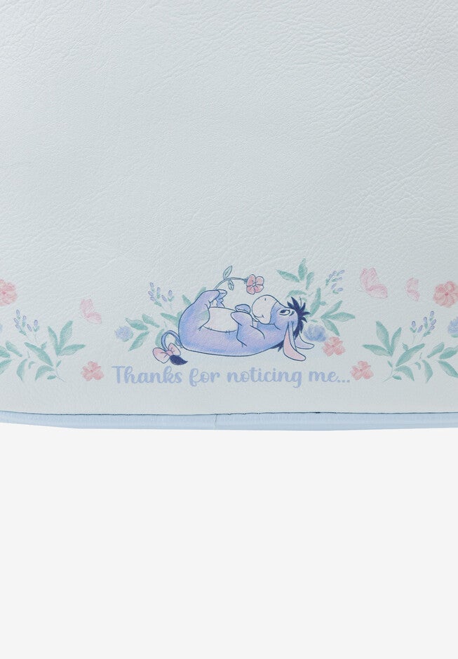 Loungefly X Disney Eeyore Mini Backpack Handbag Floral Light Blue, , alternate image number 5