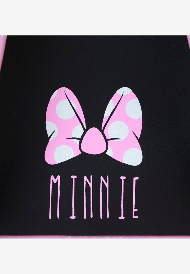 Loungefly x Disney Minnie Mouse Mini Backpack Floral Rock The Dots, BLACK, alternate image number null