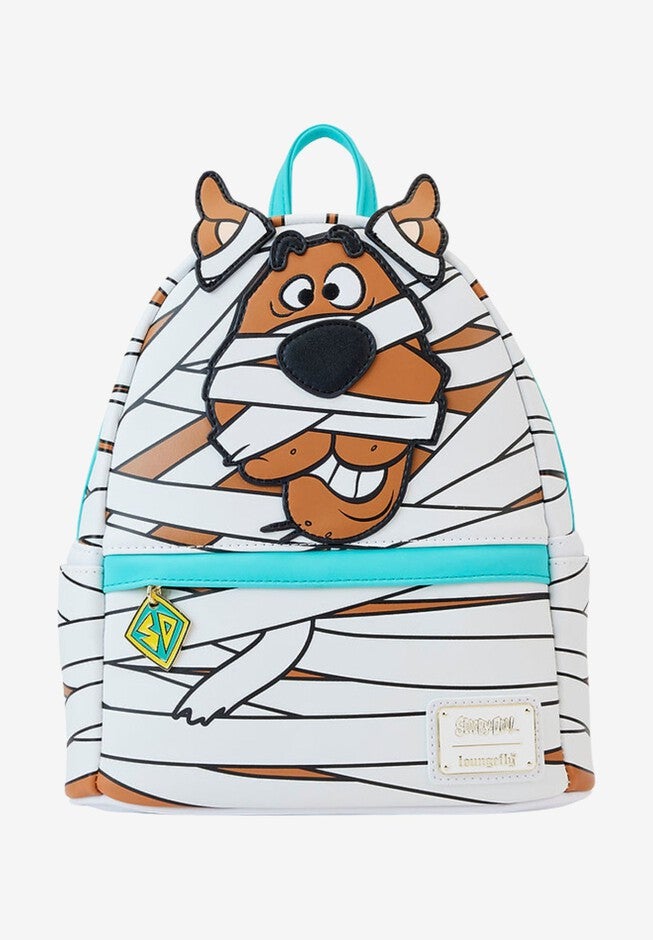 Loungefly x Warner Bros Scooby Doo Mummy Mini Backpack Shoulder Bag Halloween, WHITE, hi-res image number null