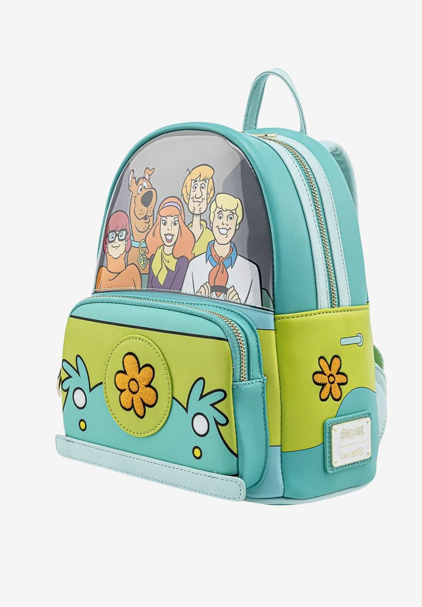 Loungefly x Scooby Doo Mystery Machine Mini Backpack Shoulder Bag Purse, BLUE, alternate image number 3