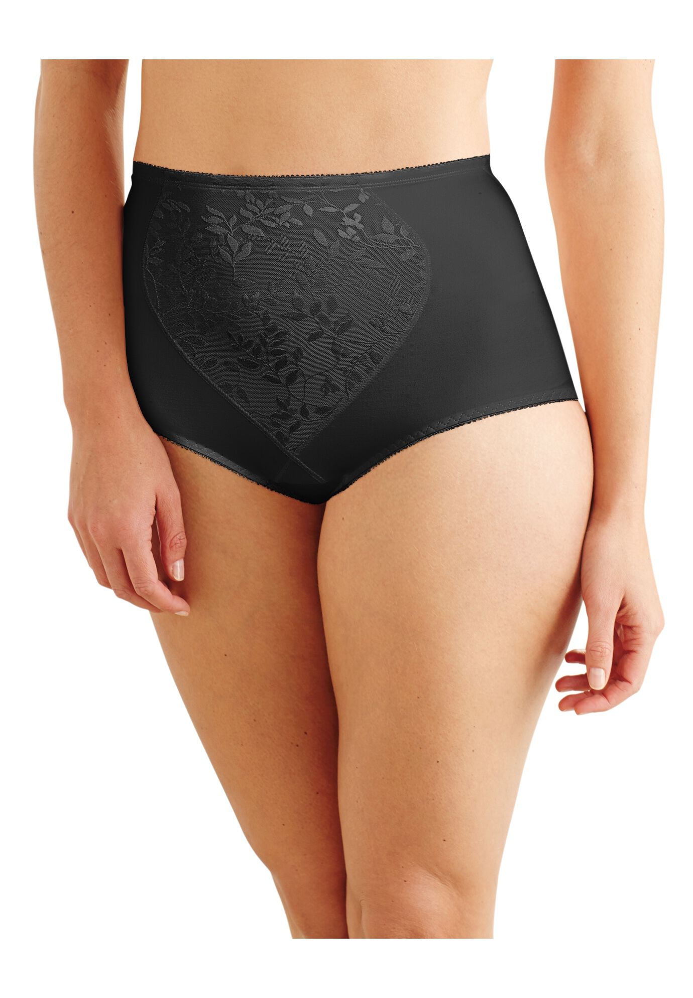 Tummy Panel Brief Firm Control 2-Pack DFX710, BLACK JACQUARD, hi-res image number 0