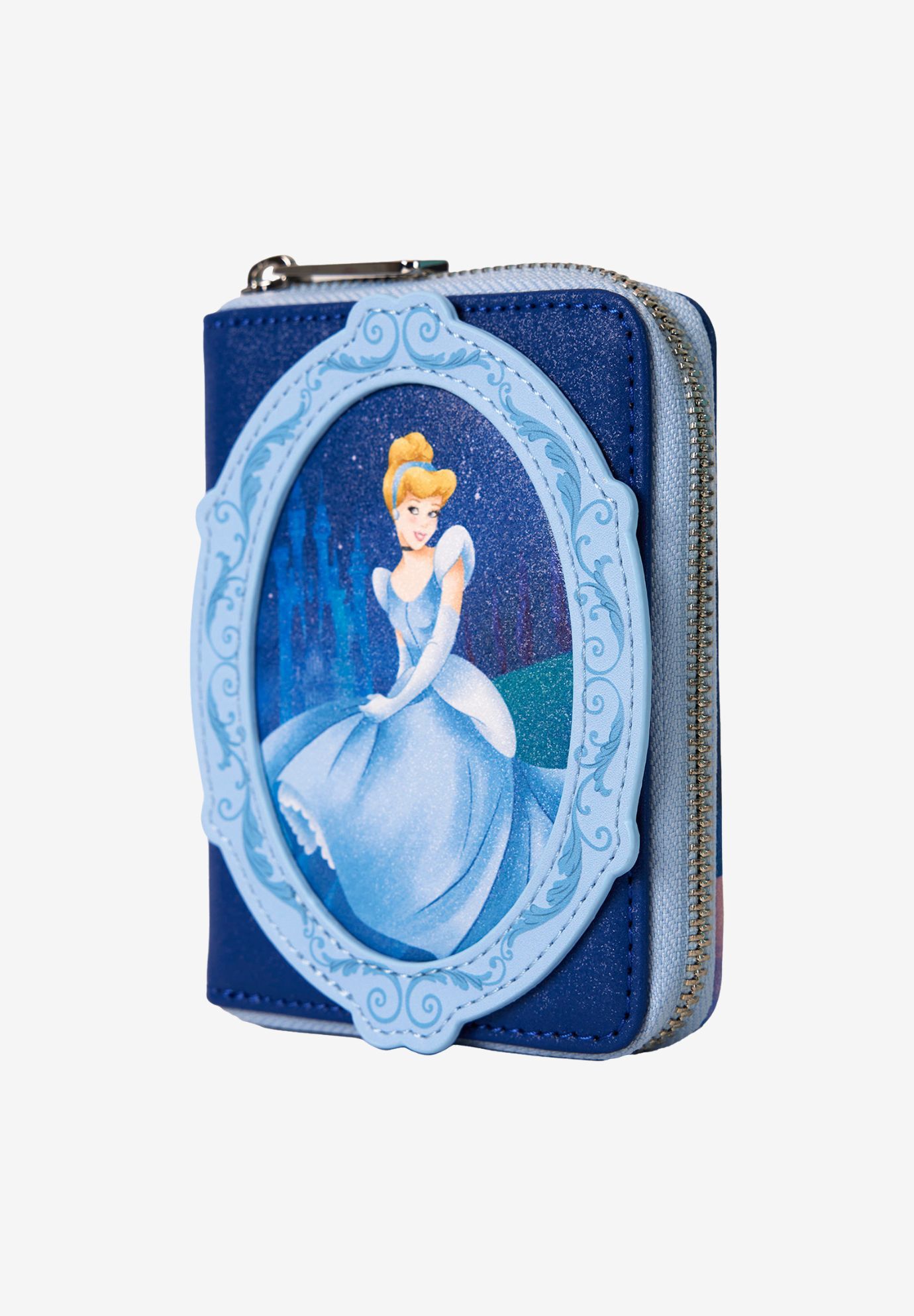 Loungefly x Disney Cinderella Zip Around Wallet 75th Anniversary, BLUE, alternate image number 2