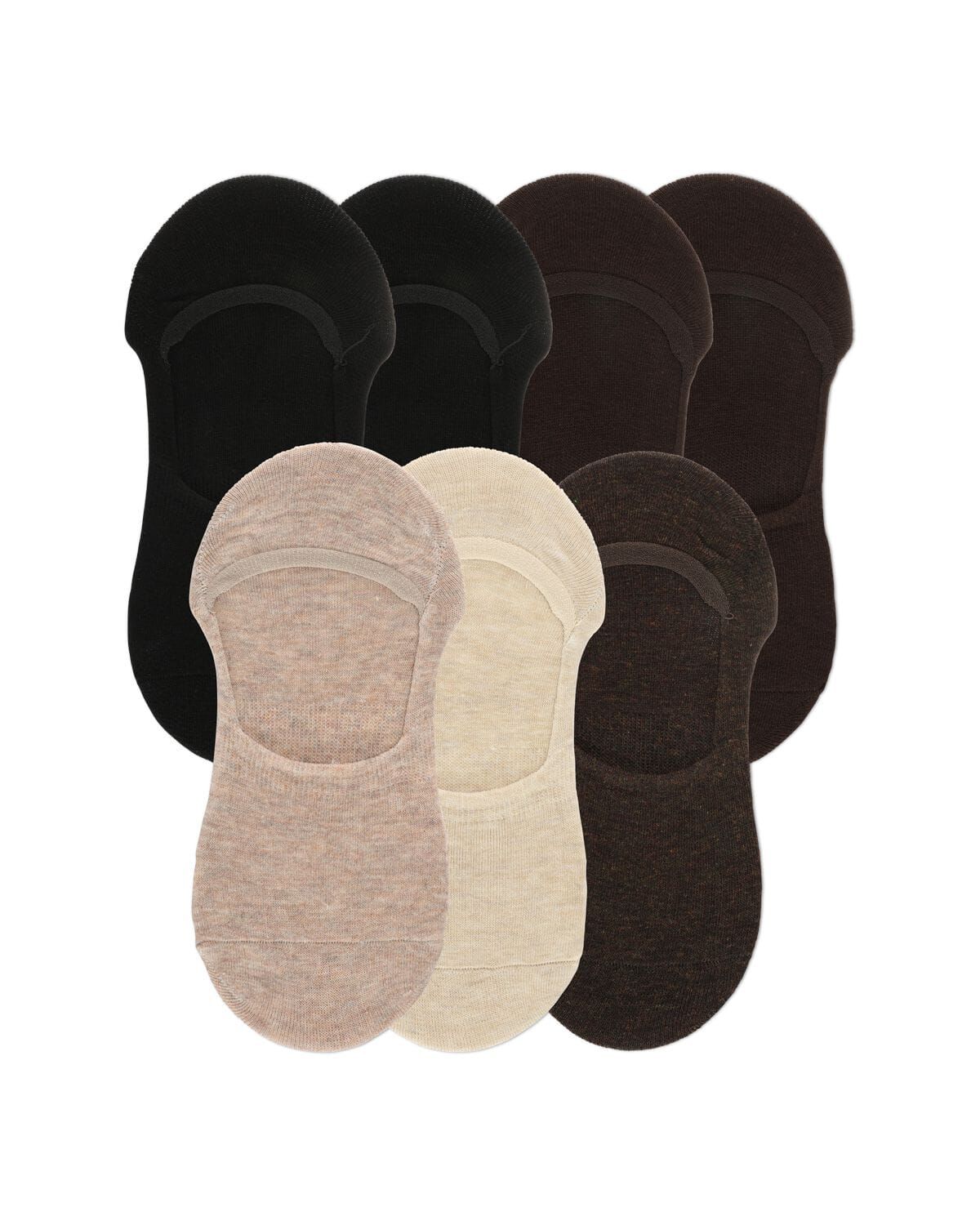 High-Cut Cotton Blend Sneaker Liner 7 Pack, TAUPE, hi-res image number 0