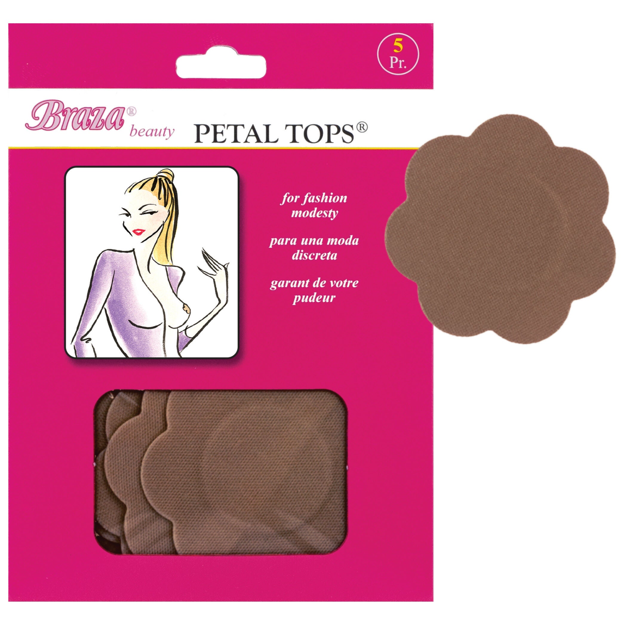Disposable petal tops, COCOA, hi-res image number 0
