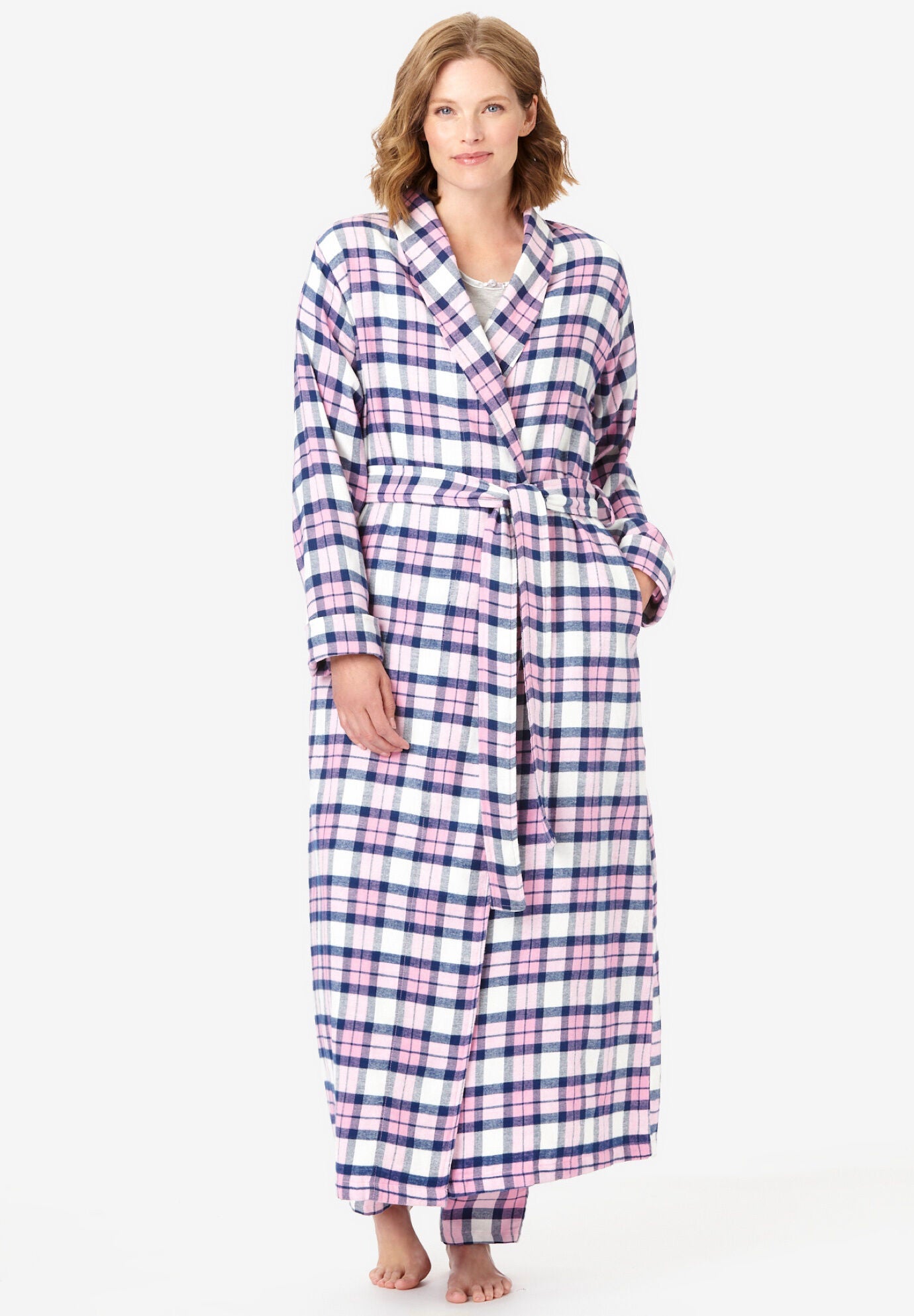 Long Flannel Robe | Avenue Long Flannel Robe | Avenue