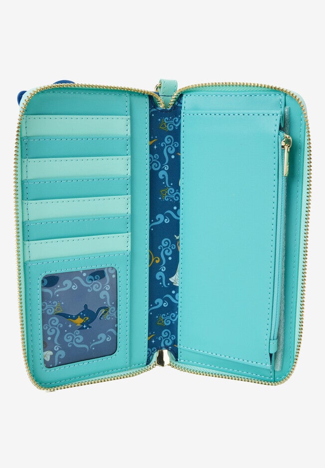 Loungefly X Disney Aladdin Jasmine Lentincular Zip Around Wallet Wristlet Wallet, , alternate image number null