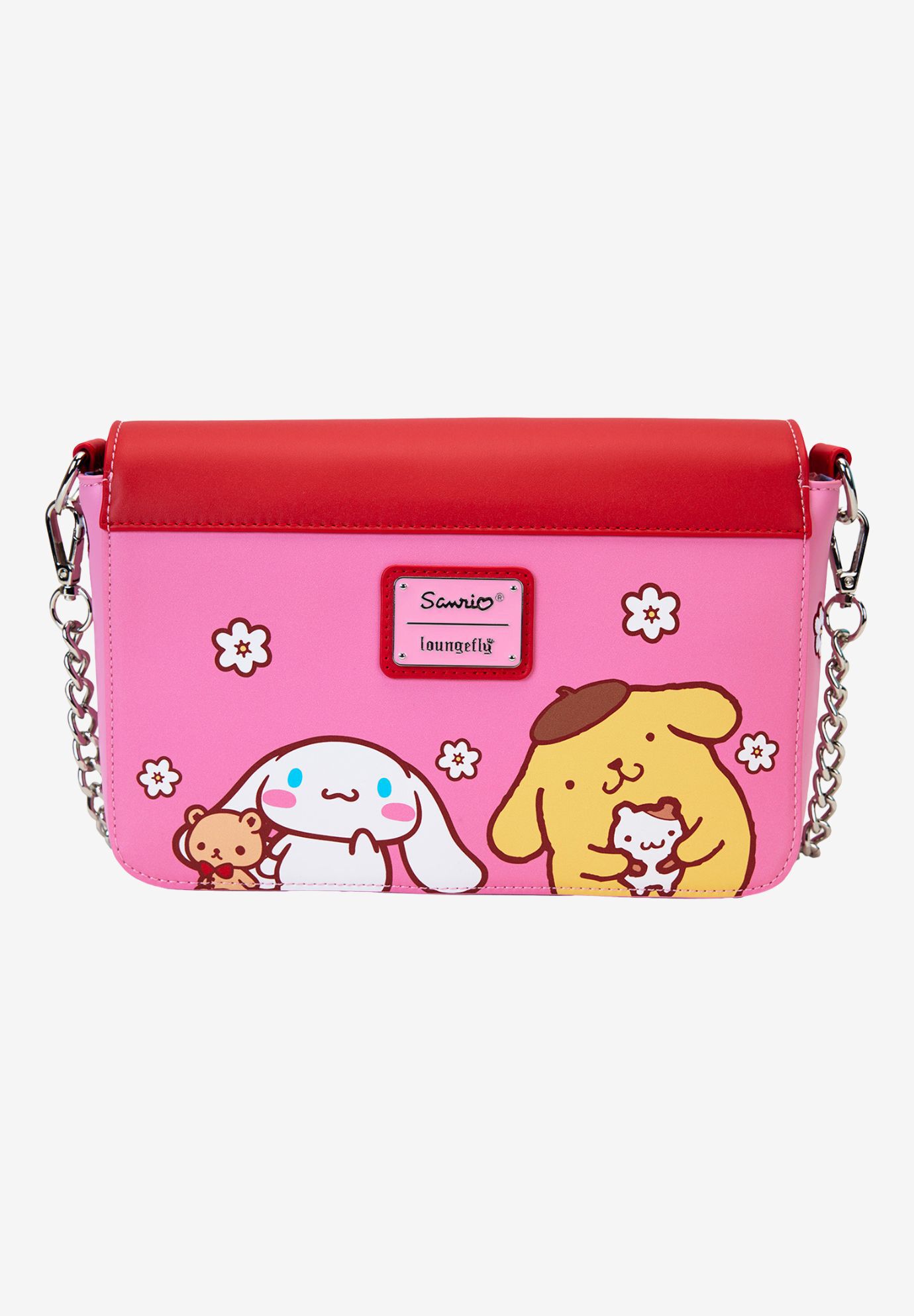 Loungefly x Sanrio Hello Kitty & Friends Crossbody Purse Color Block Bag, PINK, on-hover image number 1
