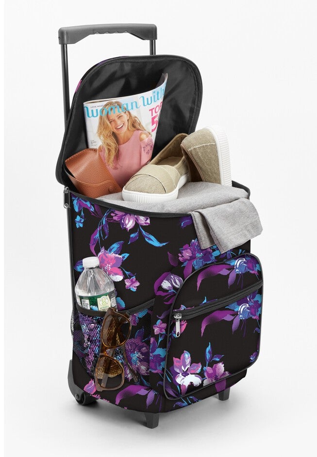 Weekender Trolley, BLACK FLORAL, alternate image number null
