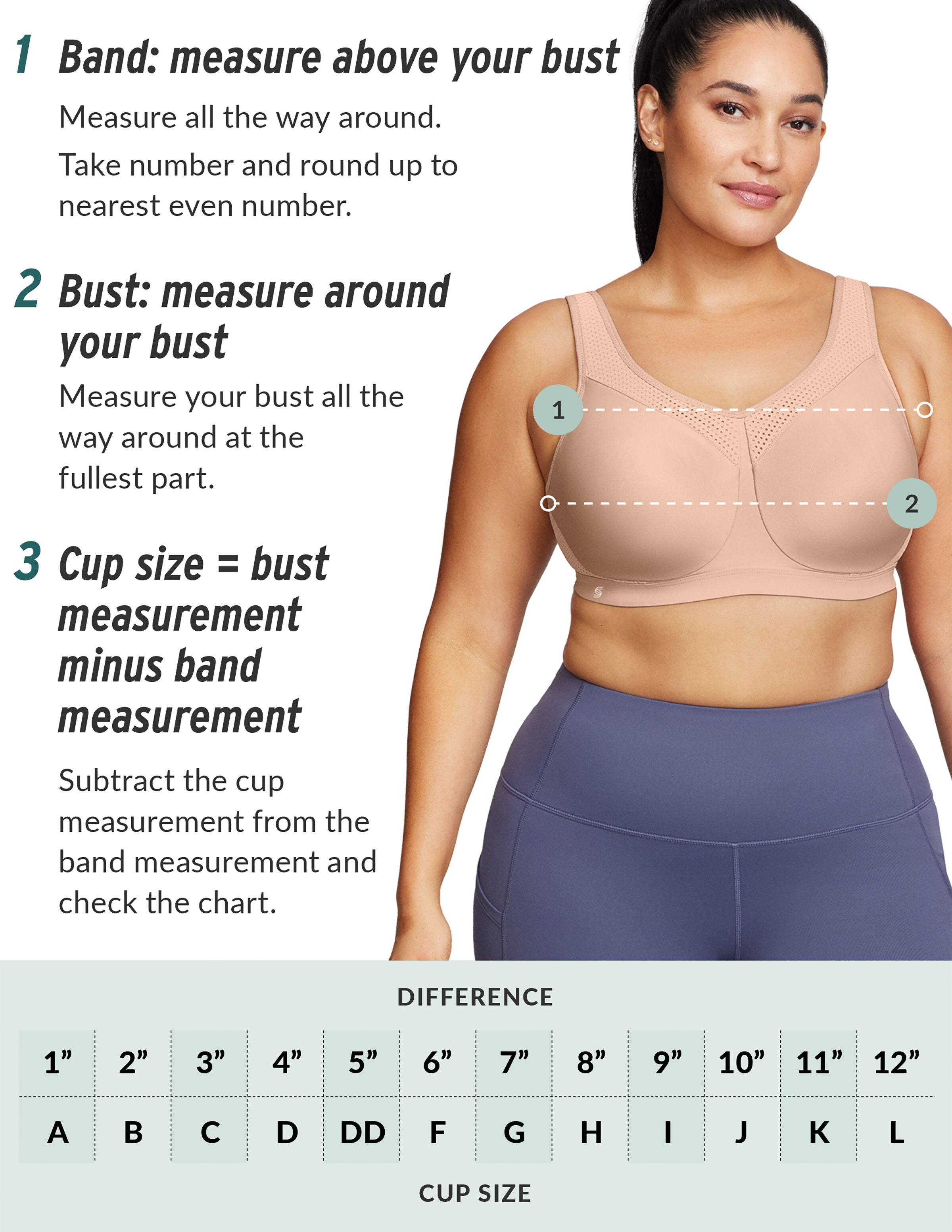 Glamorise MagicLift Seamless Sports Wirefree Bra 1006 (Women's & Women's Plus), CHARCOAL GRAY, alternate image number 6