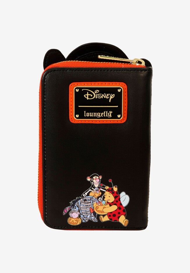 Loungefly x Disney Winnie The Pooh Tigger Skeleton Zip Around Wallet, BLACK, on-hover image number null