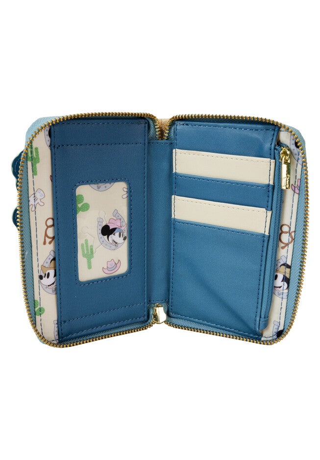 Loungefly X Disney Western Mickey & Minnie Mouse Zip Around Wallet, , alternate image number 3
