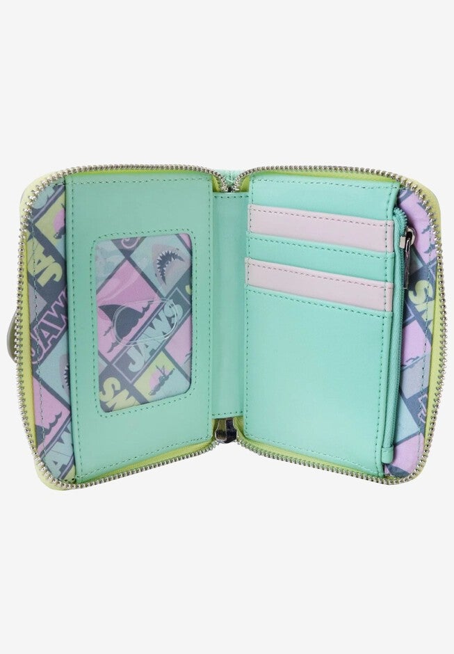 Loungefly x Universal Studios Jaws Zip Around Wallet, BLUE, alternate image number null