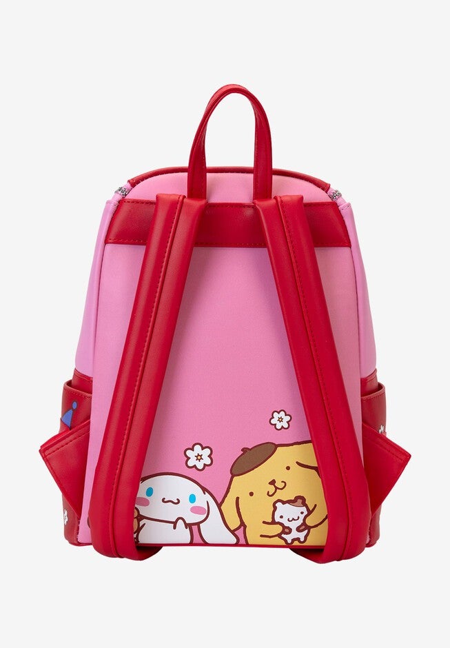 Loungefly x Sanrio Hello Kitty & Friends Mini Backpack Handbag Color Block, PINK, on-hover image number null