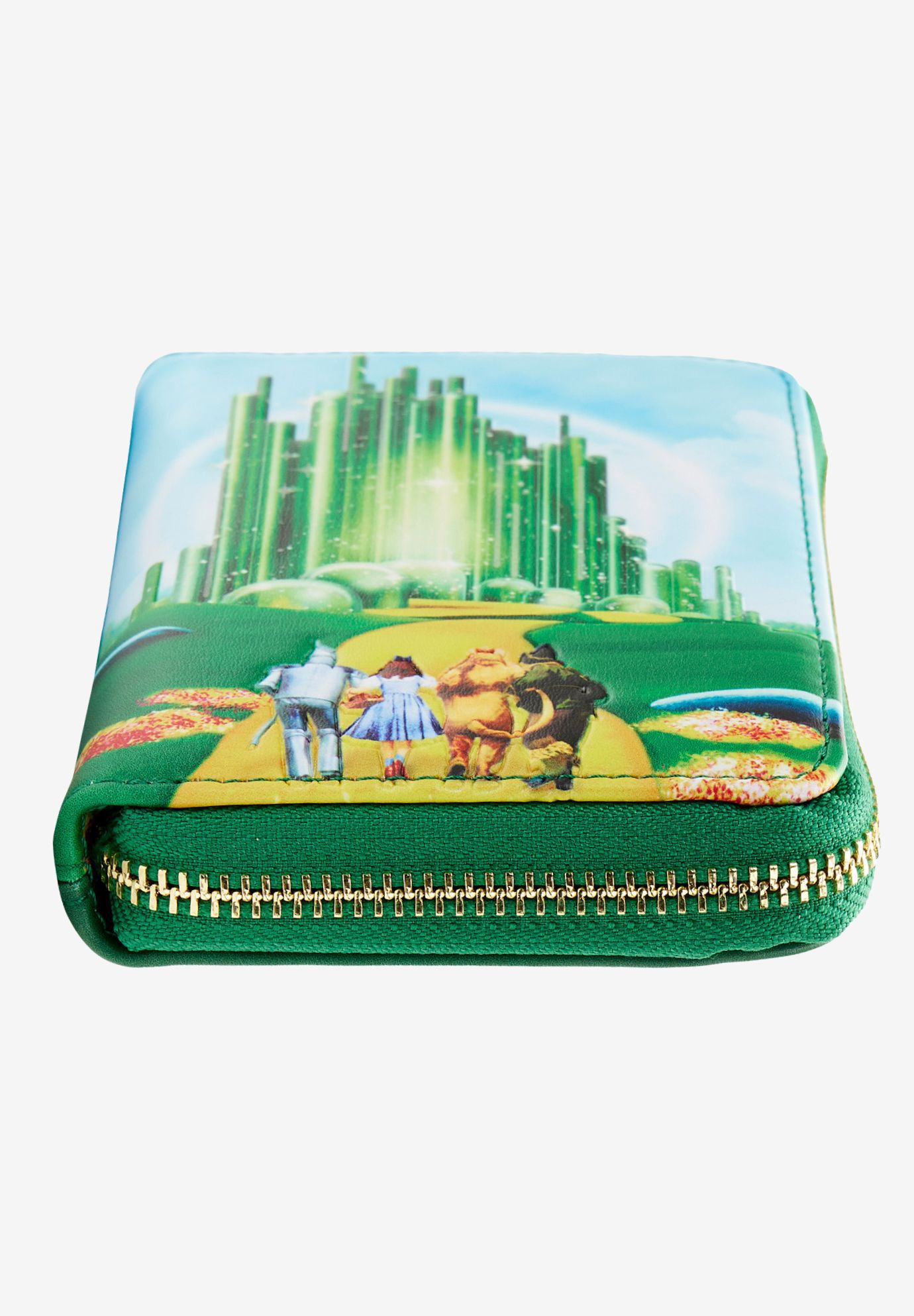Loungefly x Warner Bros Wizard Of Oz Emerald City Zip Around Wallet, GREEN, alternate image number 3