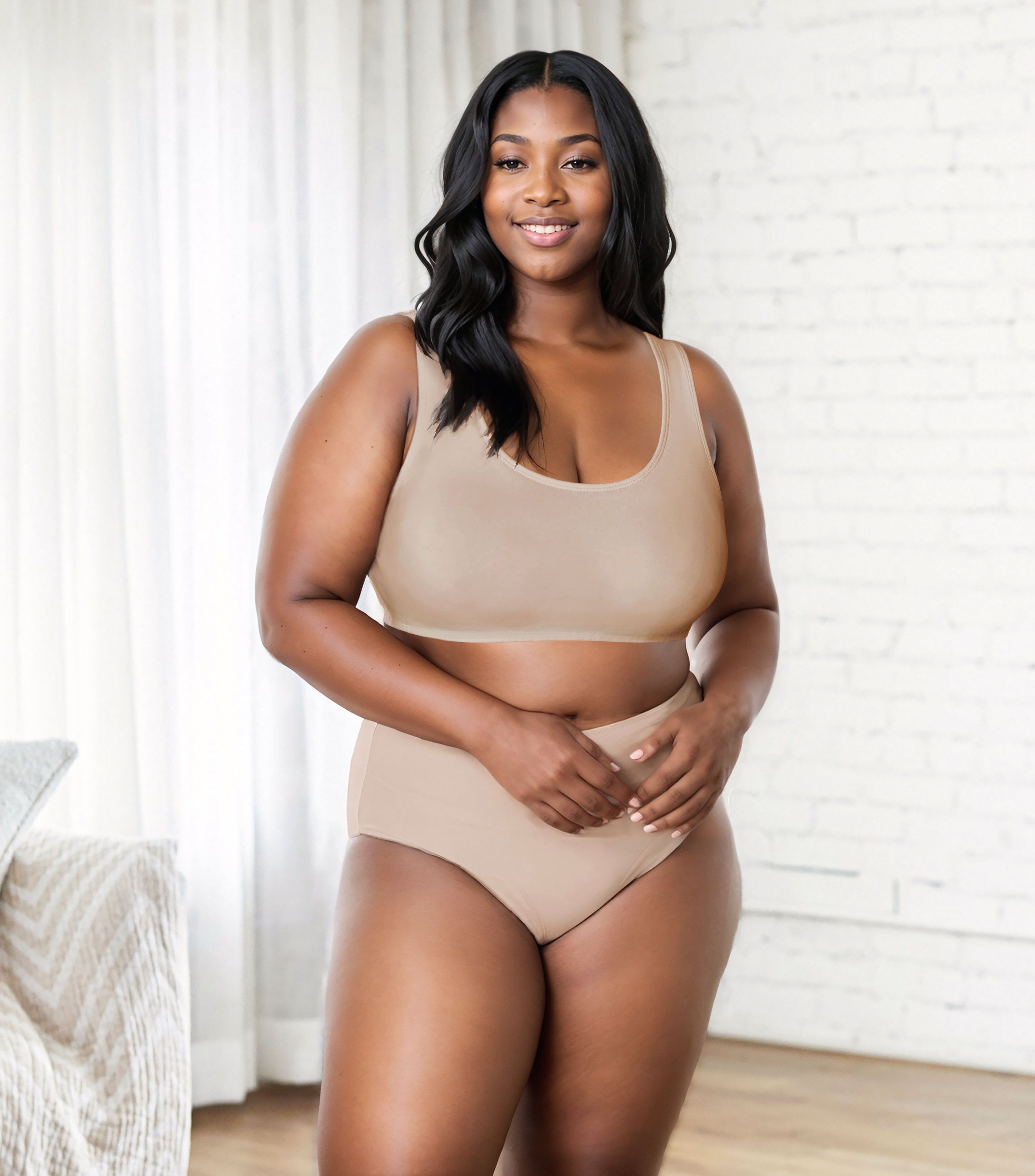 Bestform Tank Style Sports Bra 3-Pack - 5009012PP, WHITE NUDE BLACK, alternate image number 2