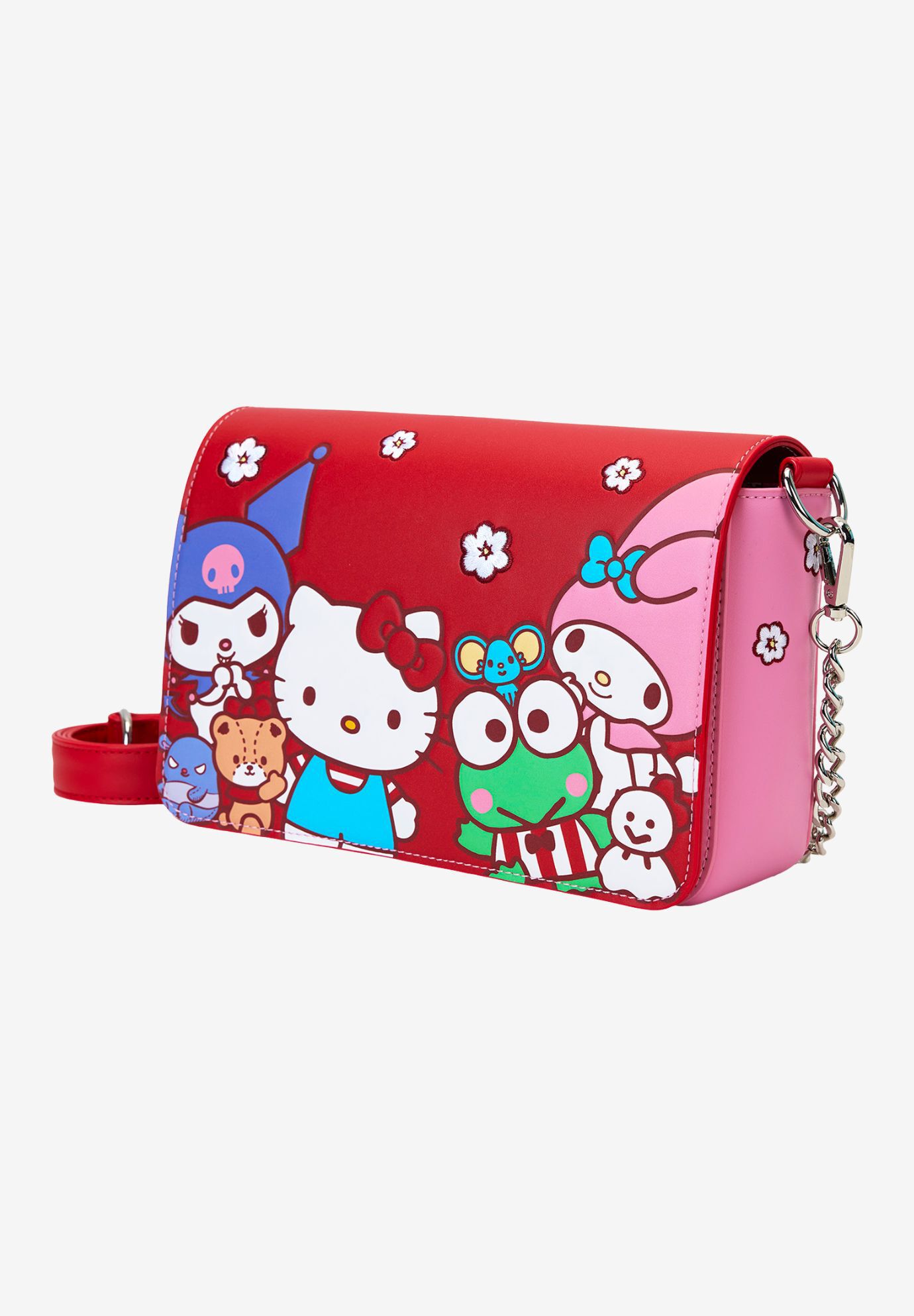 Loungefly x Sanrio Hello Kitty & Friends Crossbody Purse Color Block Bag, PINK, alternate image number 5