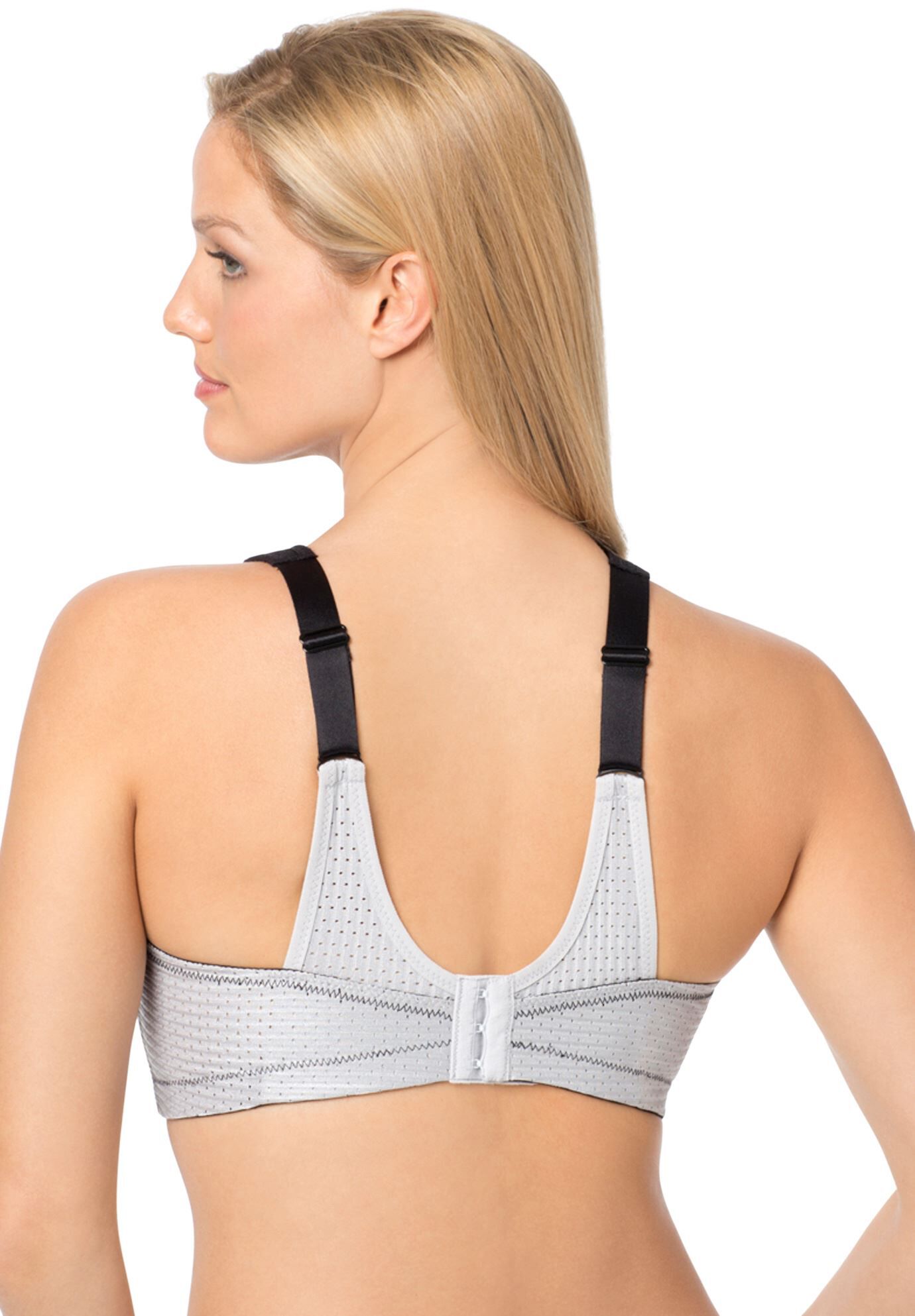Glamorise&reg; Adjustable Wire-Free Sport Bra 1166, BLUE GREEN, on-hover image number 1
