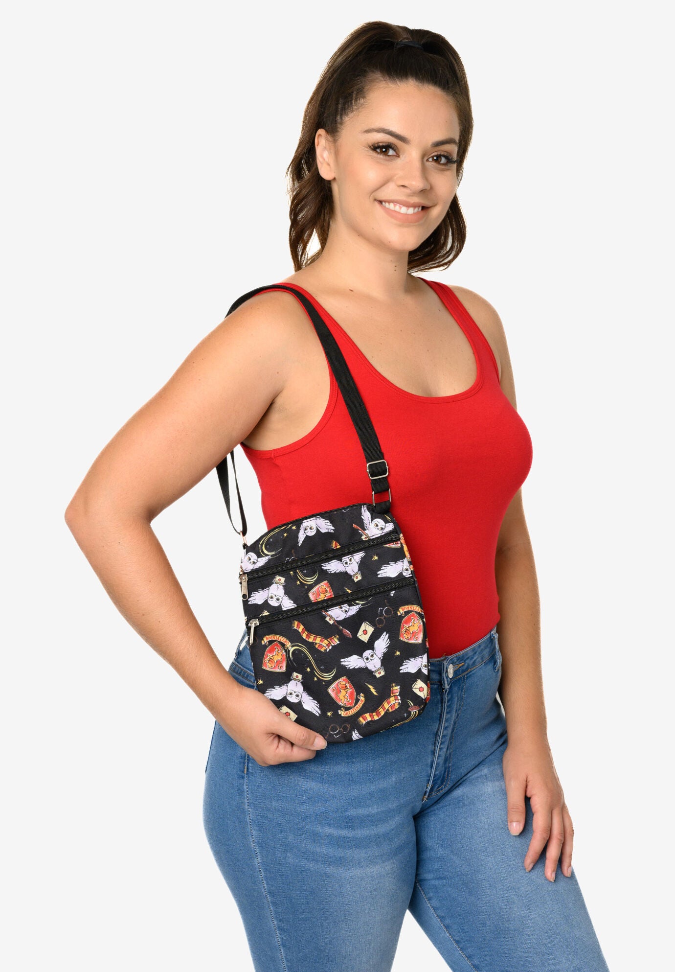 Harry Potter Gryffindor Hedwig Passport Bag Travel Crossbody Purse, , alternate image number 5