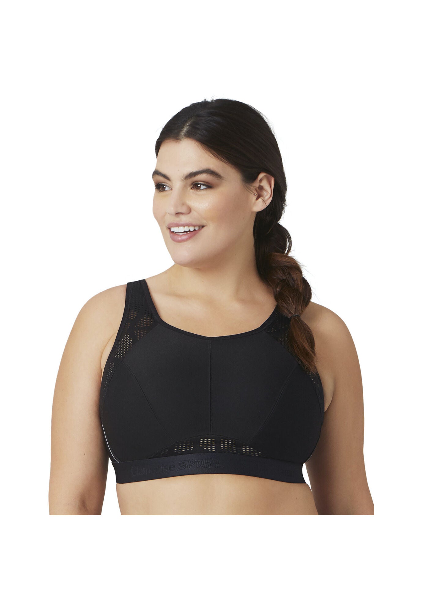 Full Figure Plus Size No Sweat Mesh Sports Bra Wirefree 1068 Avenue