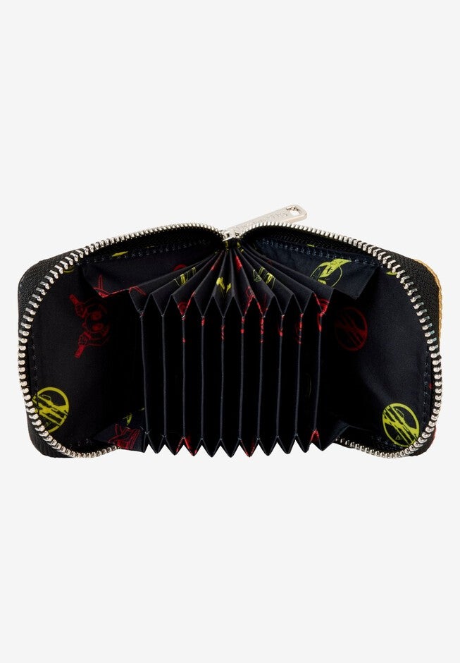 Loungefly x Marvel Deadpool 3 Wallet Accordion Style Wolverine Cosplay, BLUE, alternate image number 2