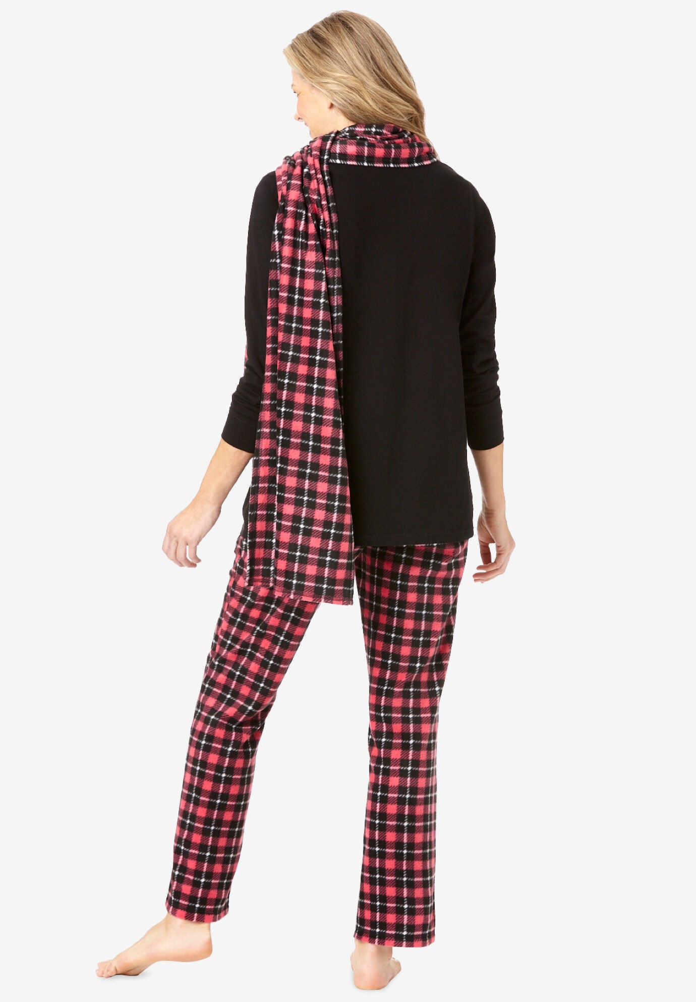 Pajama Set with Coordinating Scarf, , on-hover image number 1