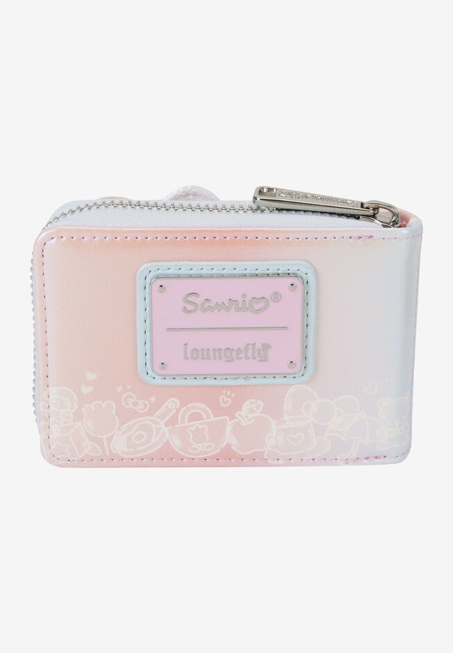 Loungefly X Sanrio Hello Kitty Zip Accordion Wallet Clear & Cute, , on-hover image number null