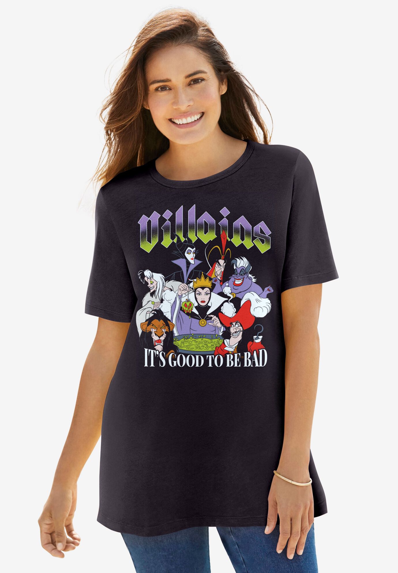 Black Disney Villains Tee, BLACK DISNEY VILLAINS, hi-res image number 0