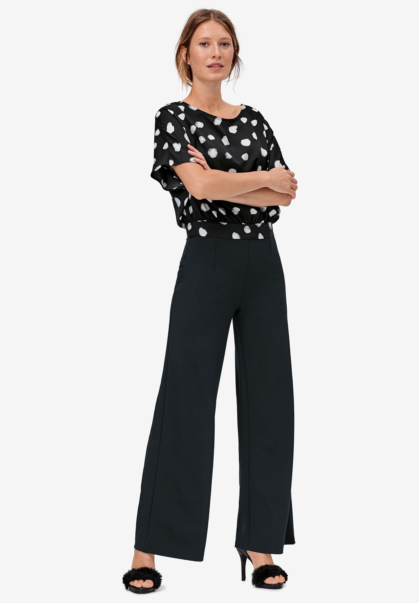 Wide Leg Soft Pants, , alternate image number 2